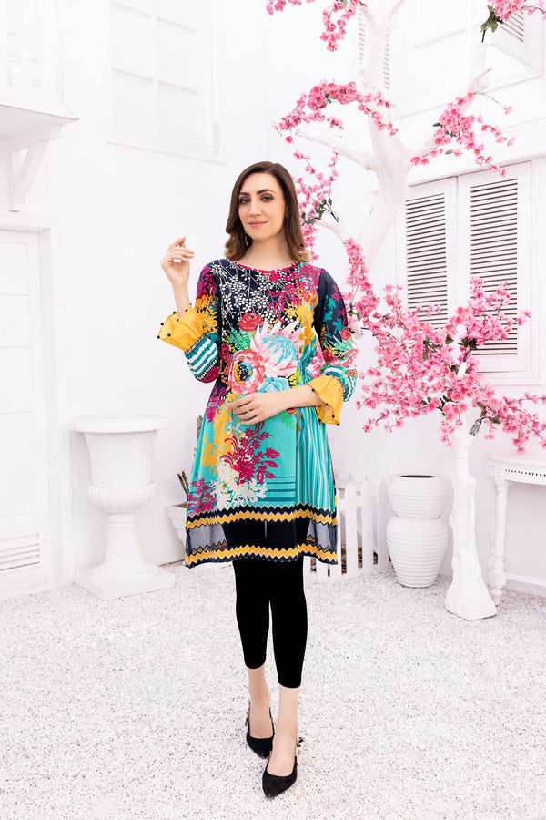 Phins - Digital Printed Stitched Lawn Kurti