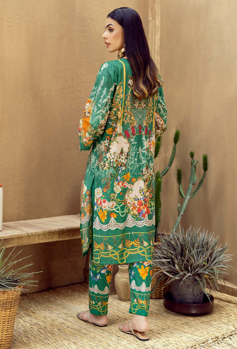 Rainy Green - Lawn 2PC Pret