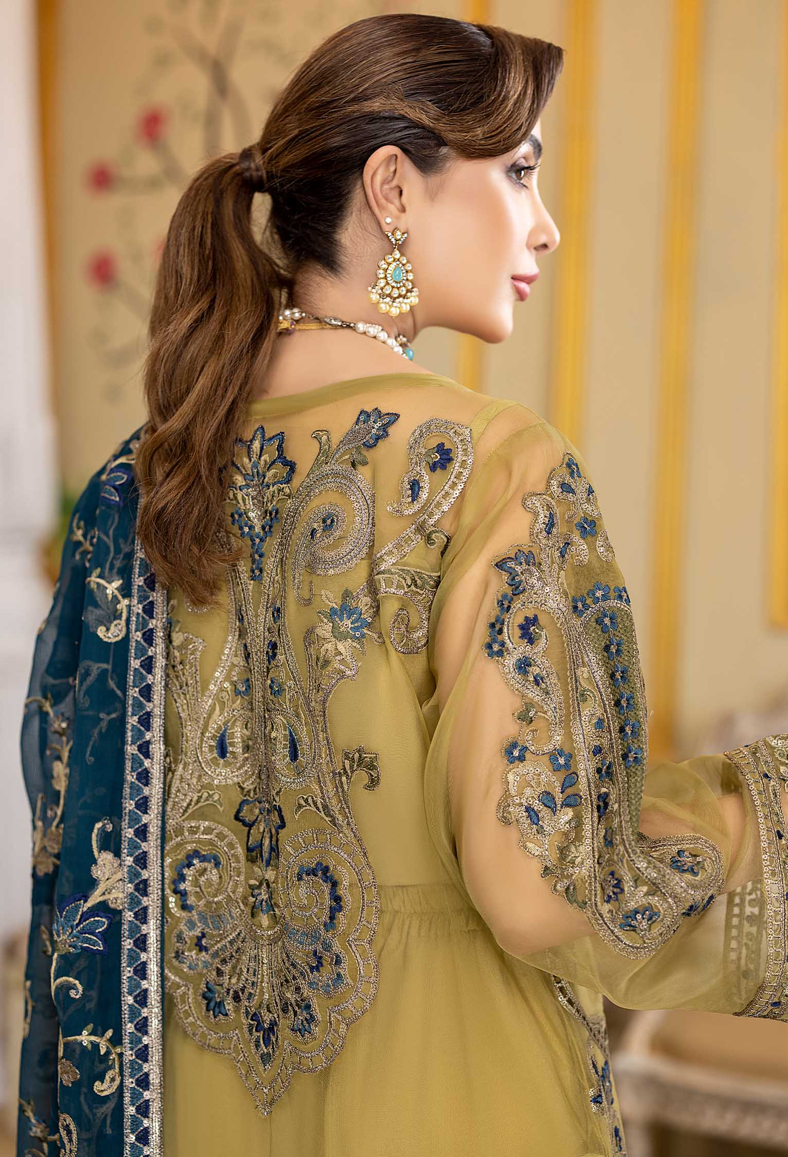 Royal Fusion B - Embroidered Organza