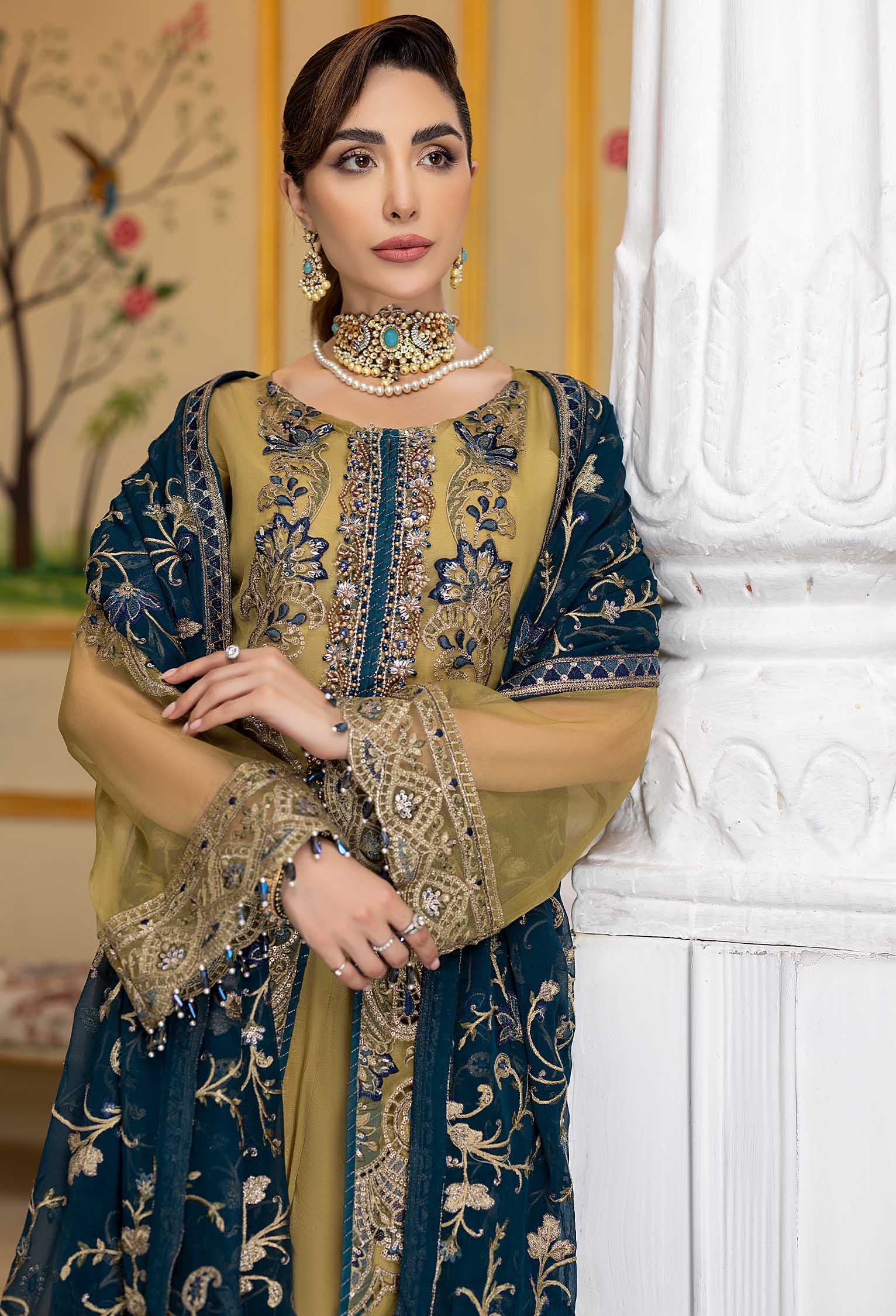 Royal Fusion B - Embroidered Organza