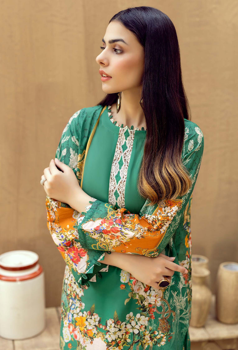 Rainy Green - Lawn 2PC Pret
