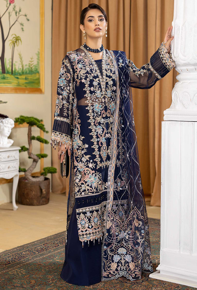 Exotic Empire - Embroidered Organza Stitched