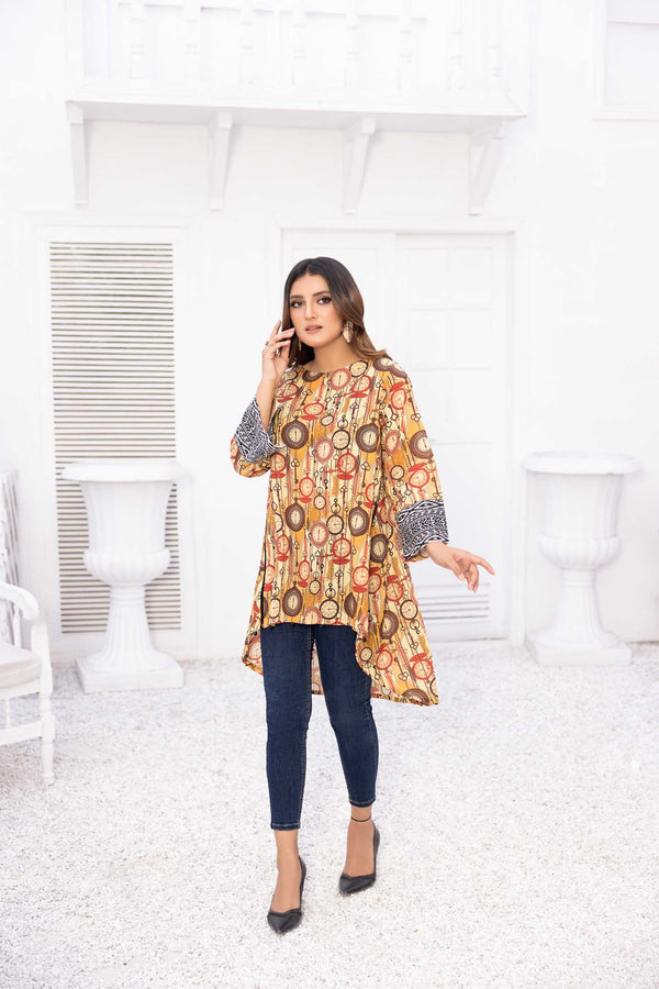 Belin - Digital Printed Stitched Lawn Kurti