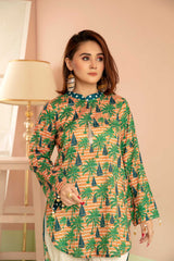 Silvid - Digital Printed Stitched Lawn Kurti