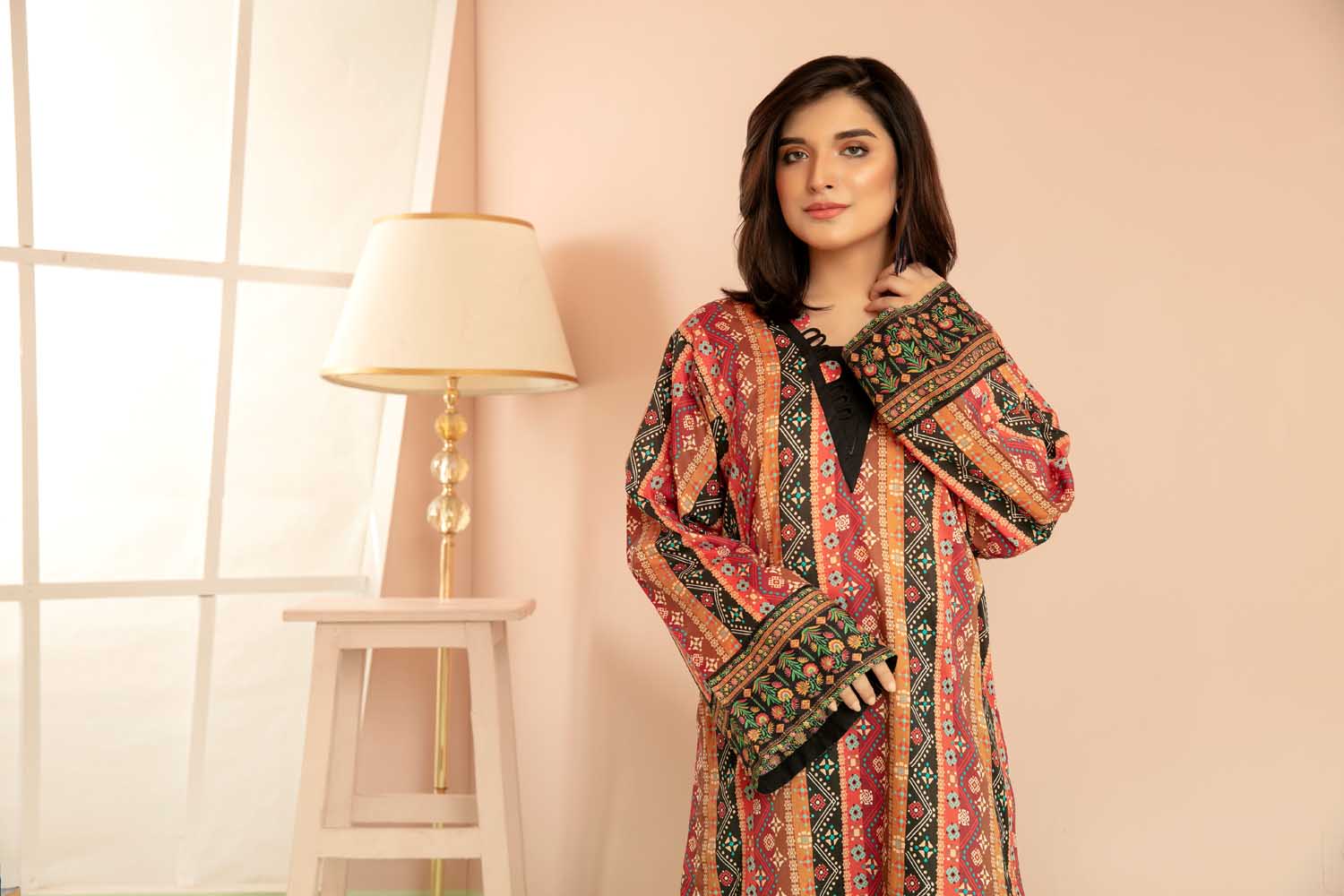 Tawney - Digital Printed Stitched Lawn Kurti