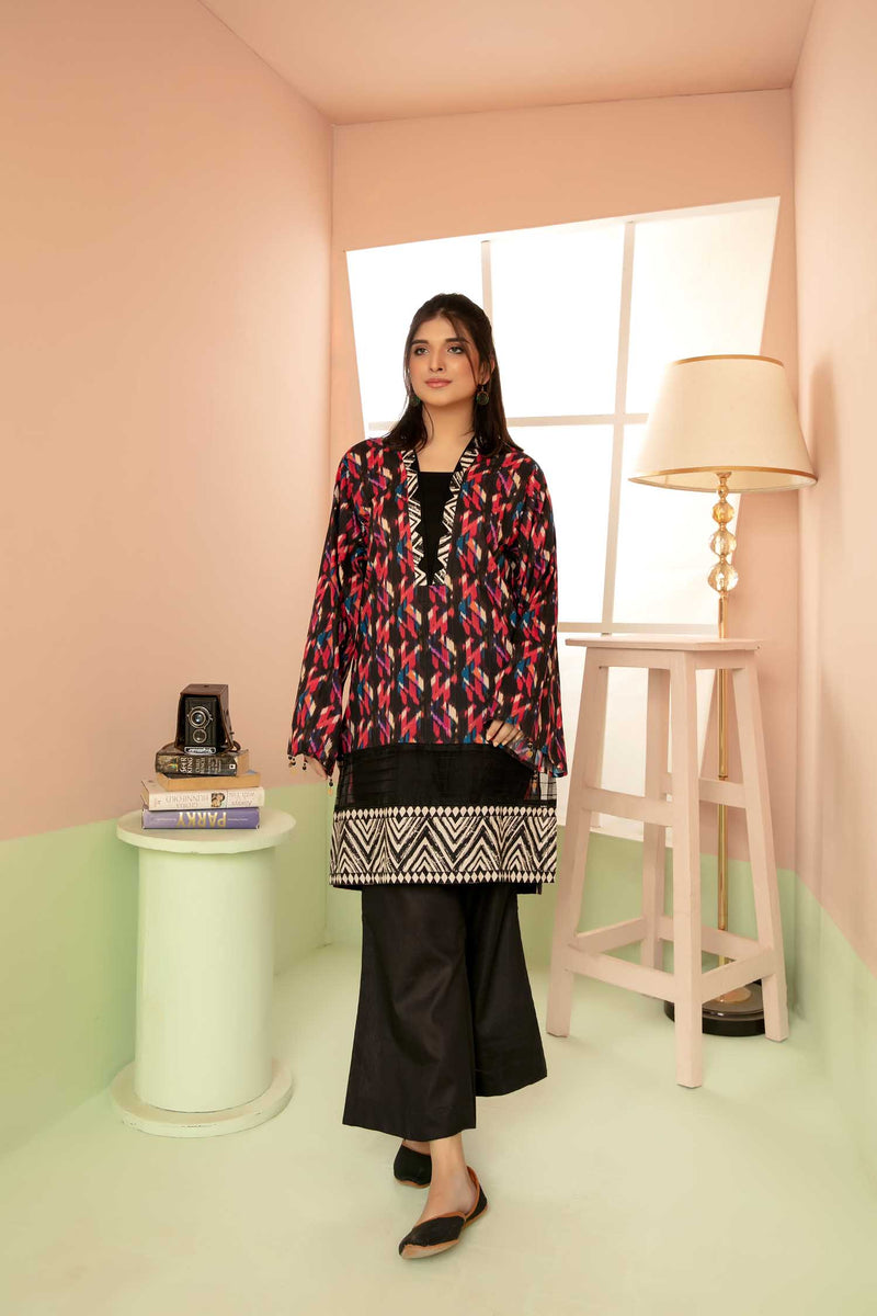 Riddle - Digital Printed Stitched Lawn Kurti