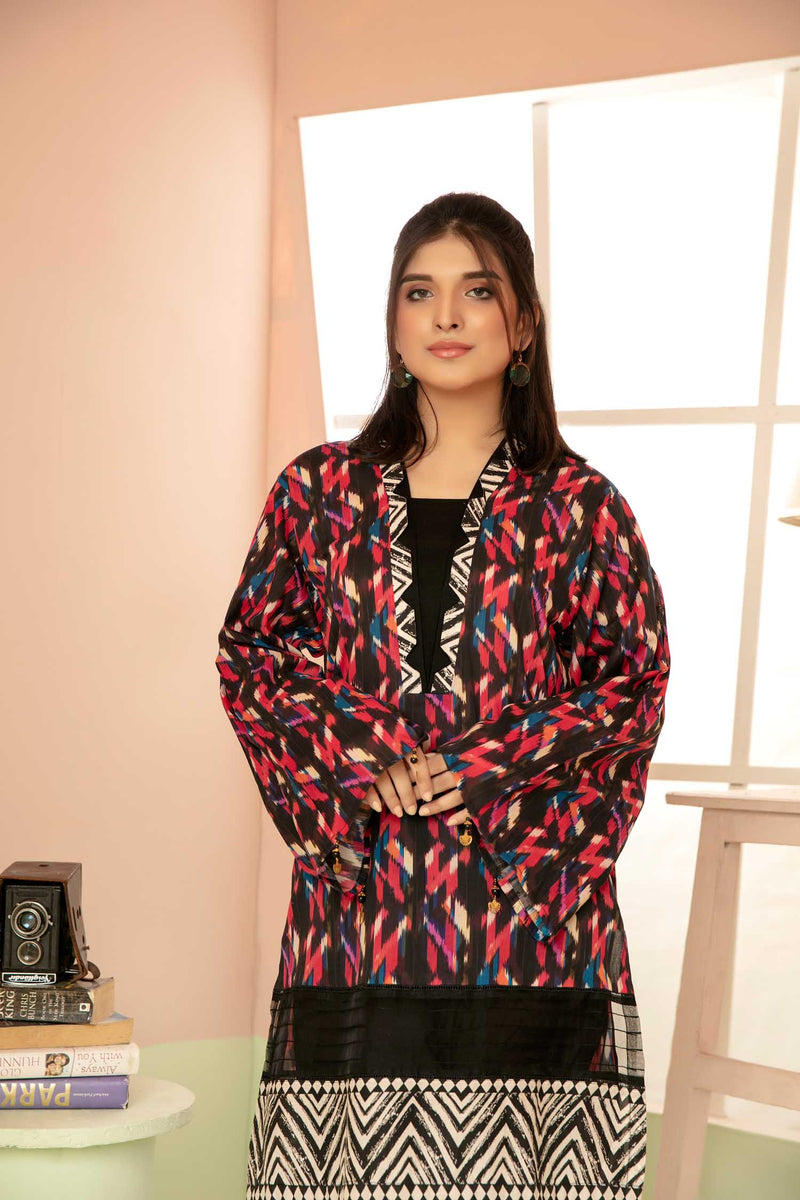 Riddle - Digital Printed Stitched Lawn Kurti