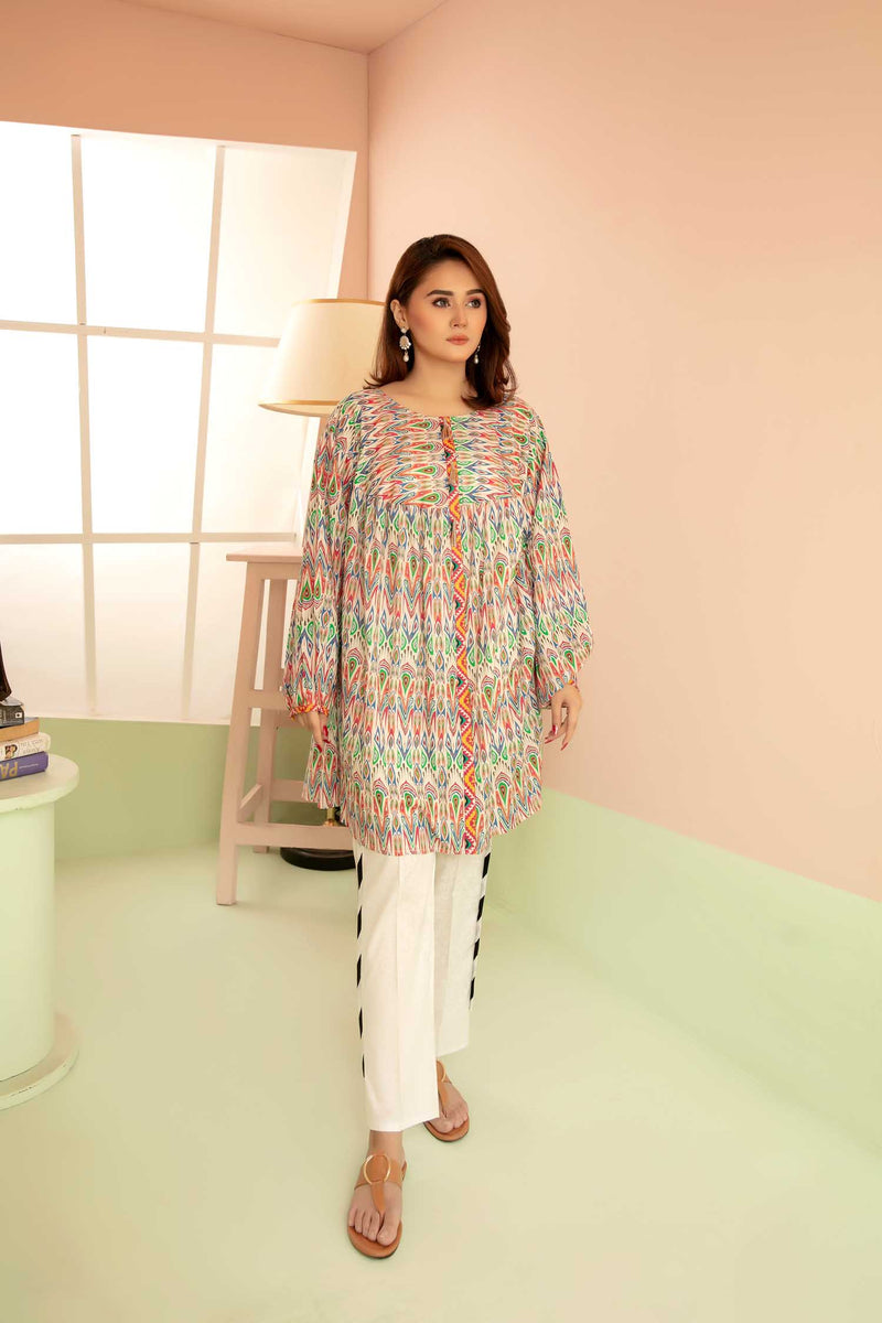 Sambled - Digital Printed Stitched Lawn Kurti