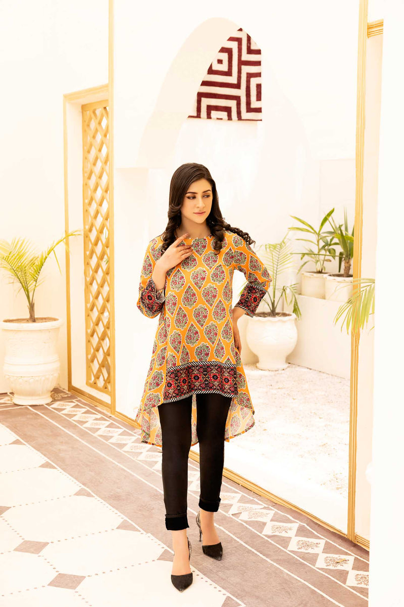 Glow - Digital Printed Stitched Lawn Kurti