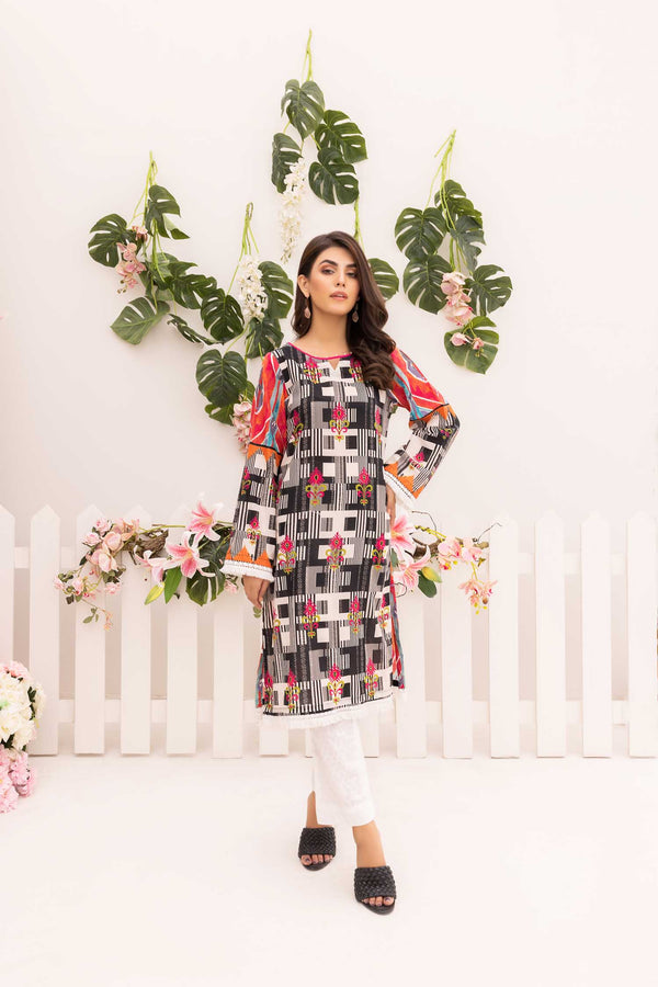 Valsh - Digital Printed Stitched Lawn Kurti