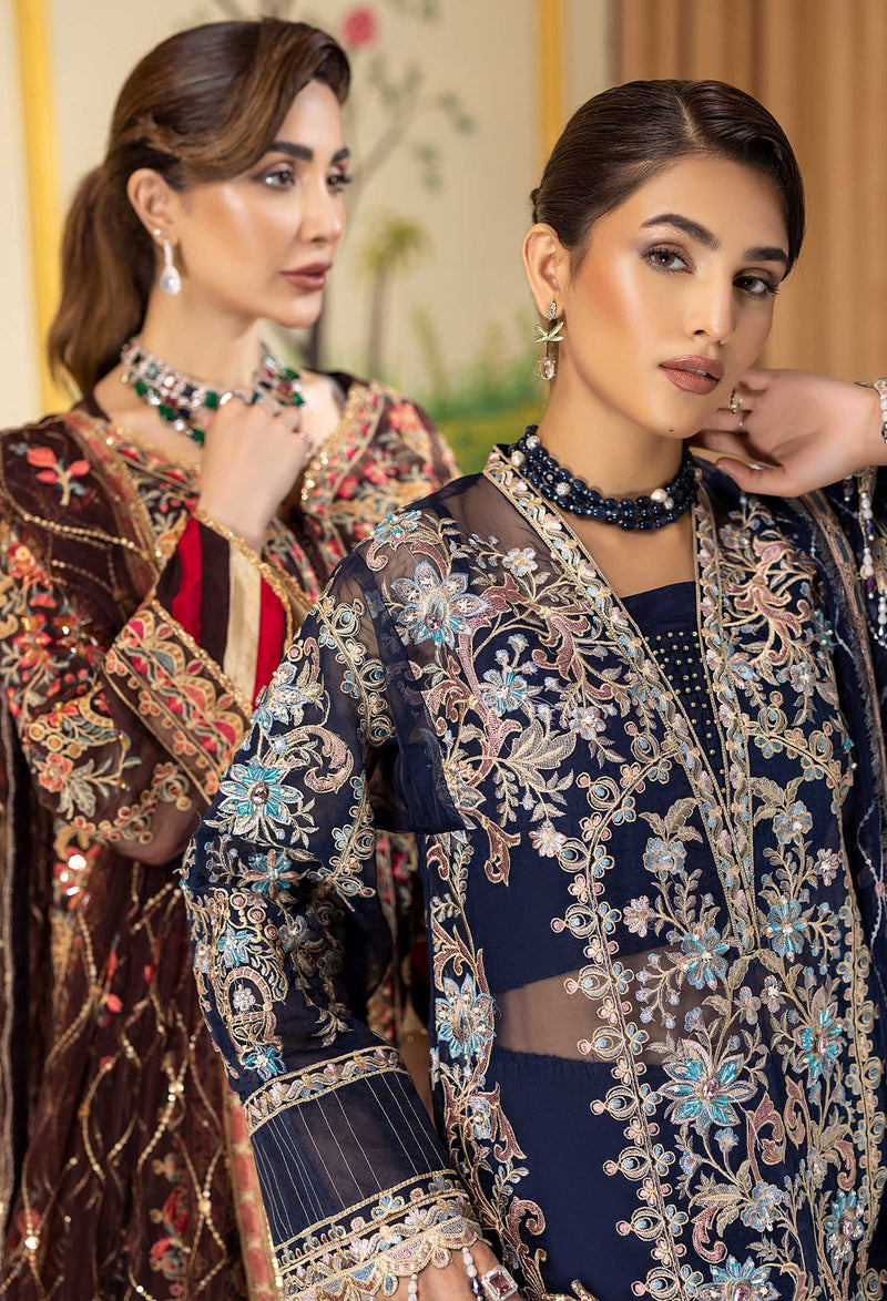 Exotic Empire - Embroidered Organza Stitched