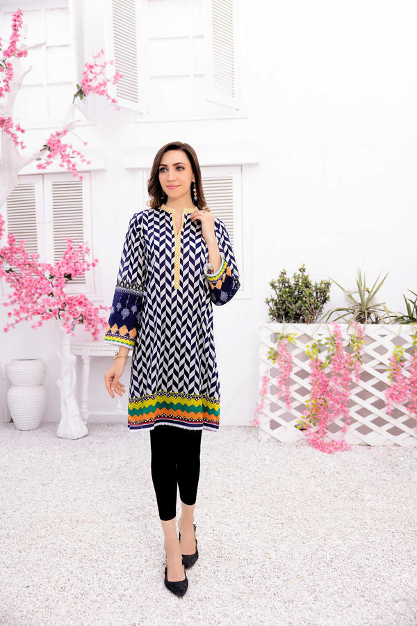 Sizzling - Digital Printed Stitched Lawn Kurti