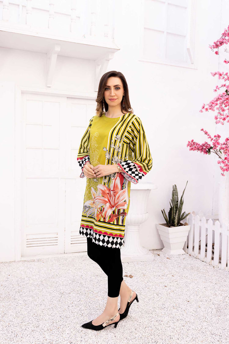 Armind - Digital Printed Stitched Lawn Kurti
