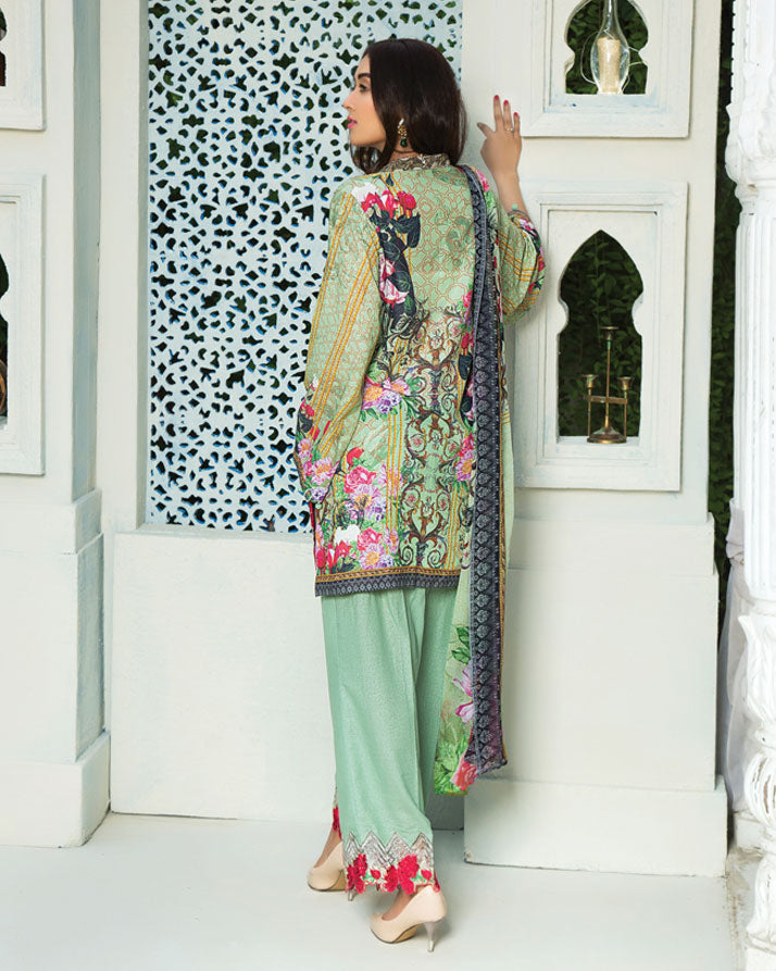 AQUA GREEN (DIGITAL PRINTED KARANDI)