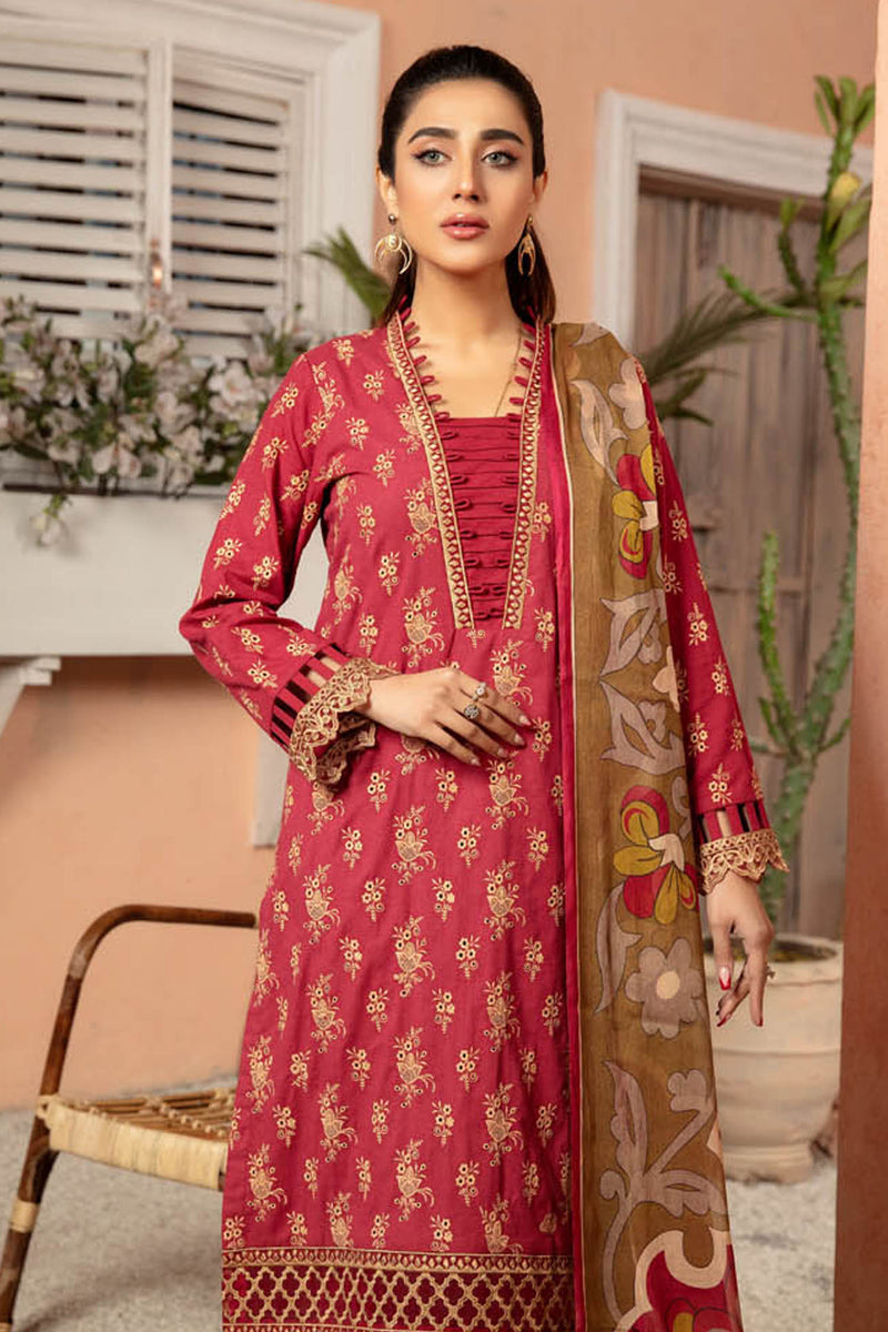 Mandy - Embroidered Lawn Stitched 3PC