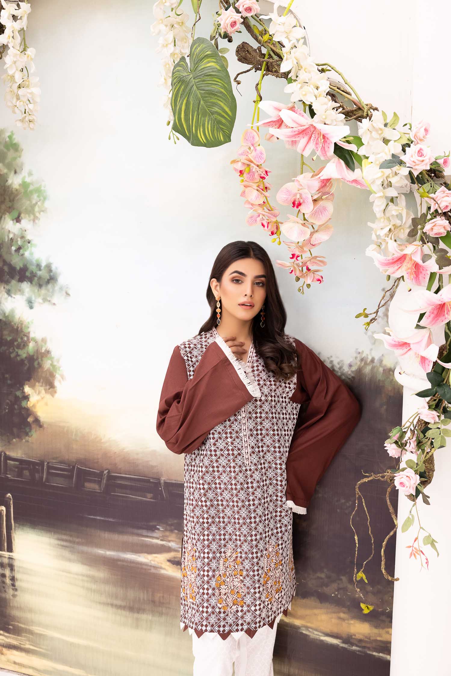 Alluring - Embroidered Schiflli Lawn Stitched