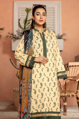 Moccasin - Embroidered Lawn Stitched 3PC