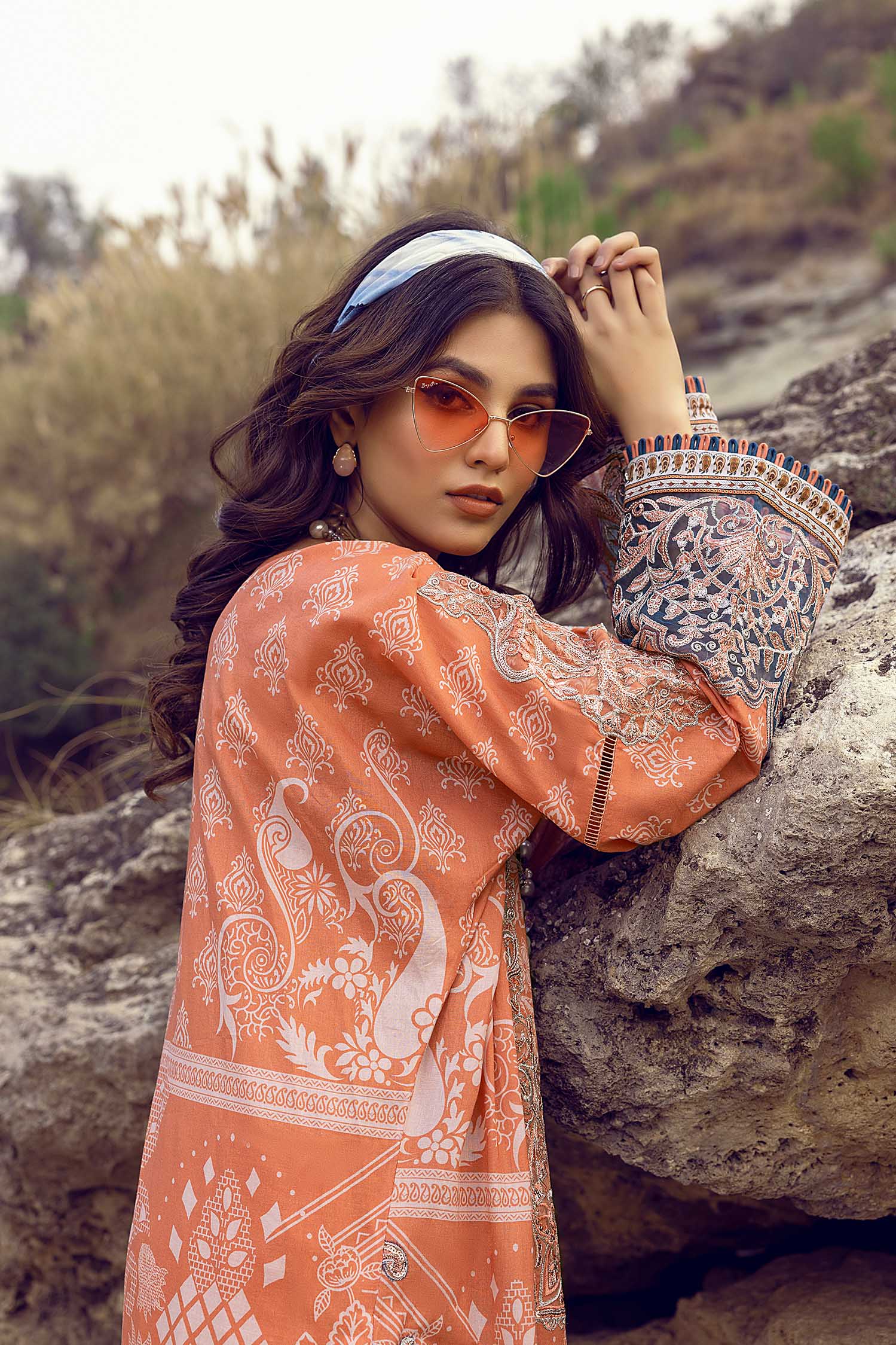 Sepia Skin B - Exclusive Unstitch Lawn