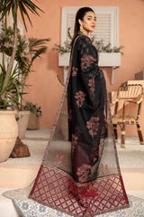 Dark Salmon - Embroidered Lawn Stitched 3PC