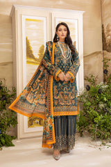 Veronne - Digital Printed And Embroidered Lawn 3PC