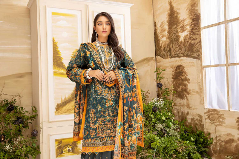 Veronne - Digital Printed And Embroidered Lawn 3PC
