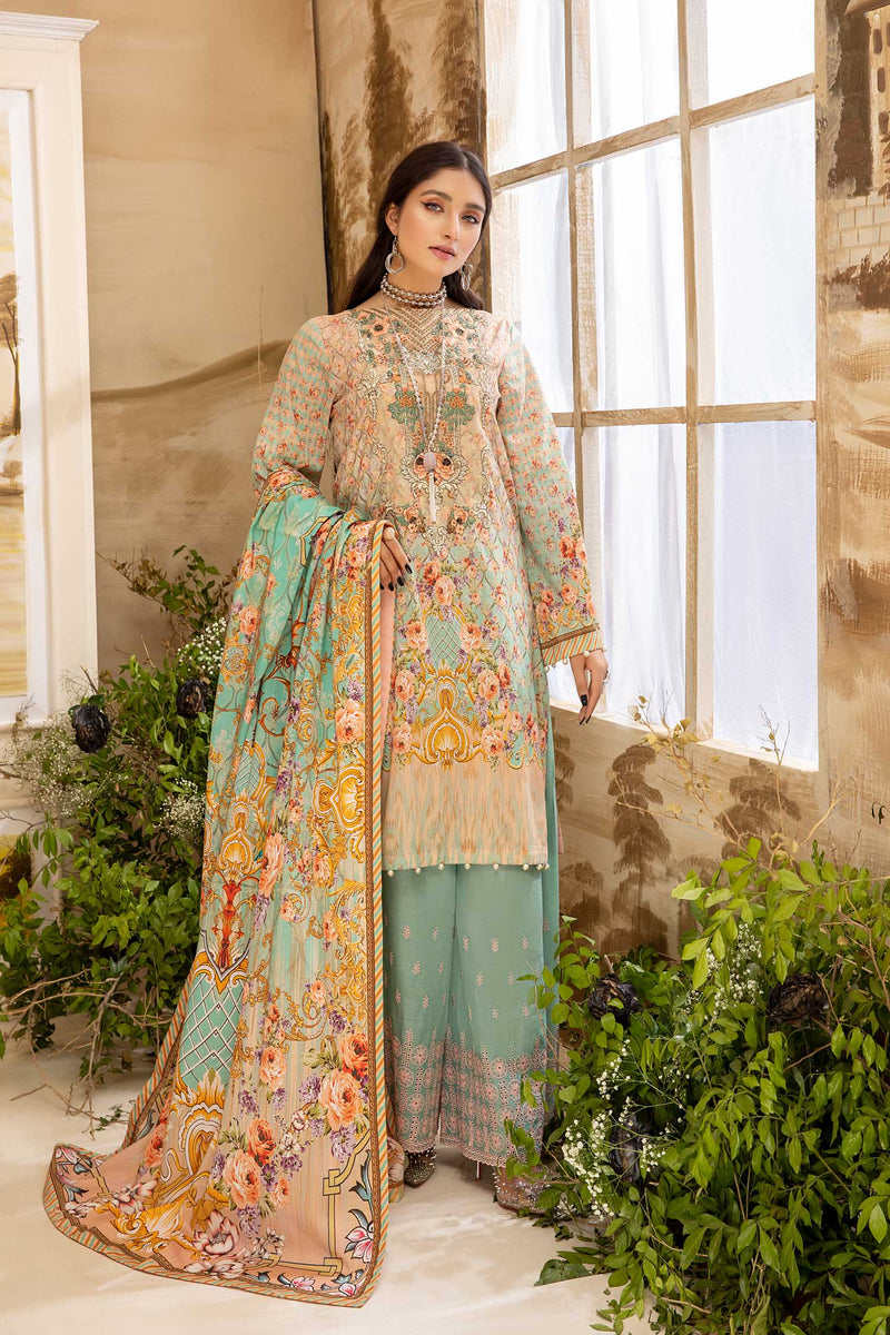 Imogen - Digital Printed And Embroidered Lawn 3PC