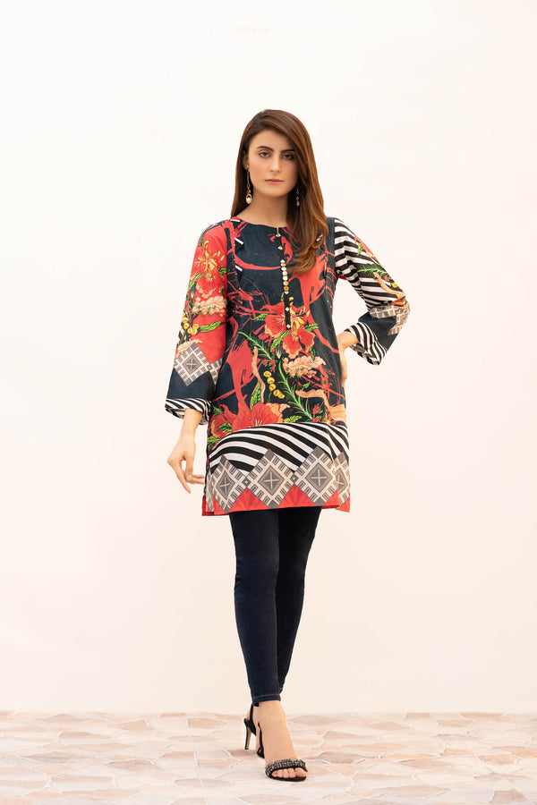Ajax - Digital Printed Stitched Lawn Kurti
