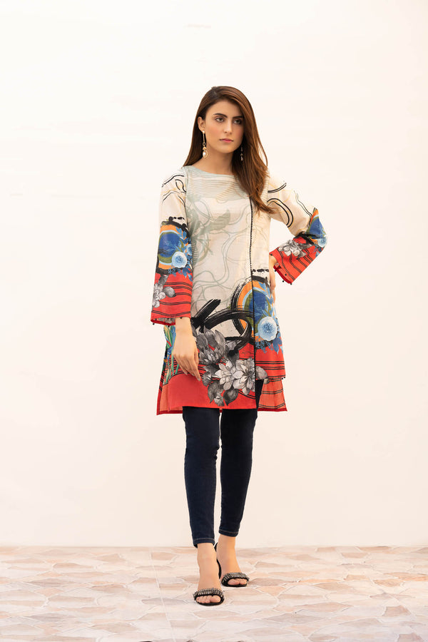 Argus - Digital Printed Stitched Lawn Kurti