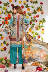 Aurnia - Digital Printed and Embroidered Lawn 3PC
