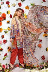 Tinley - Digital Printed and Embroidered Lawn 3PC