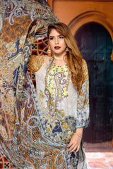 Anwyn - Digital Printed and Embroidered Lawn 3PC