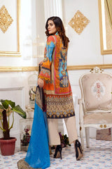 Bromelia - Digital Printed and Embroidered Lawn