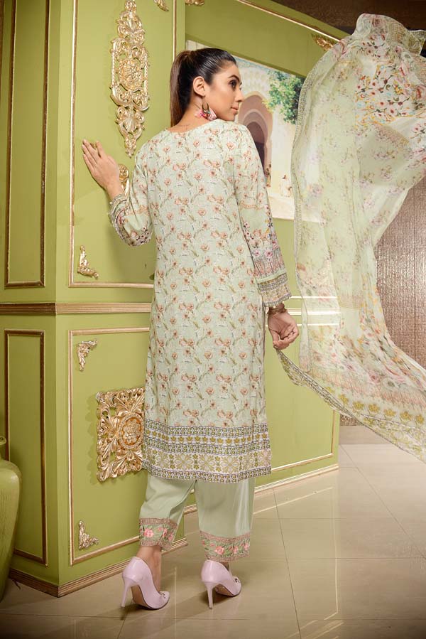 ALLIUM ROSEUM – DIGITAL EMBROIDERED LAWN 3 PIECE (UNSTITCH)
