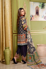 Dianella - Digital Embroidered Lawn 2 Piece (Unstitch)