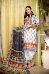 CLOVER – DIGITAL EMBROIDERED LAWN 3 PIECE (UNSTITCH)
