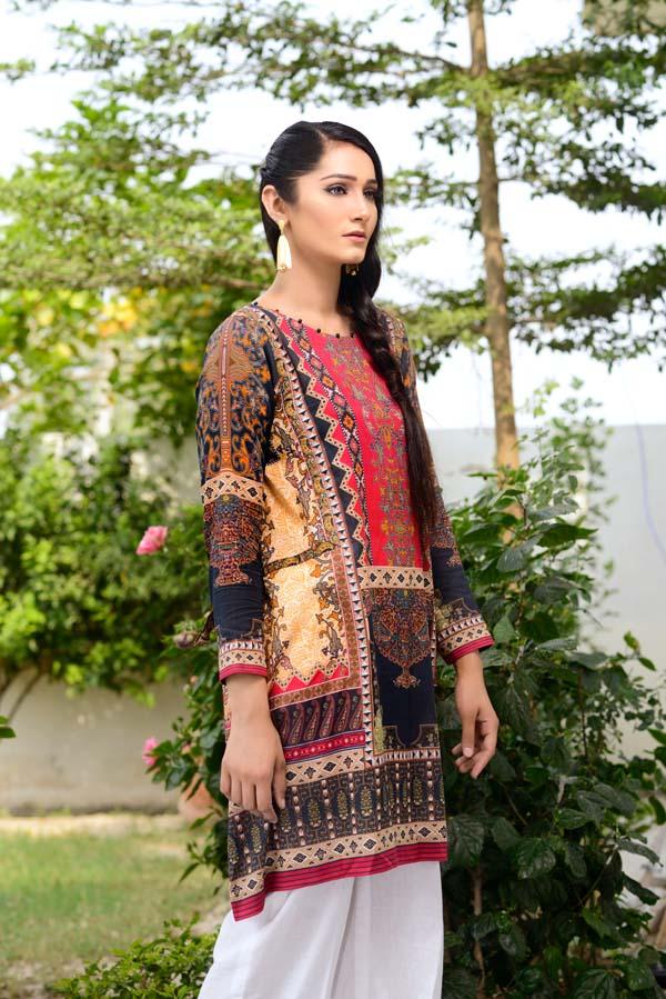 Cinder - Digital Printed Unstitch Lawn Kurti