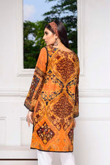 Bourbon - Digital Embroidered Stitched Lawn Kurti