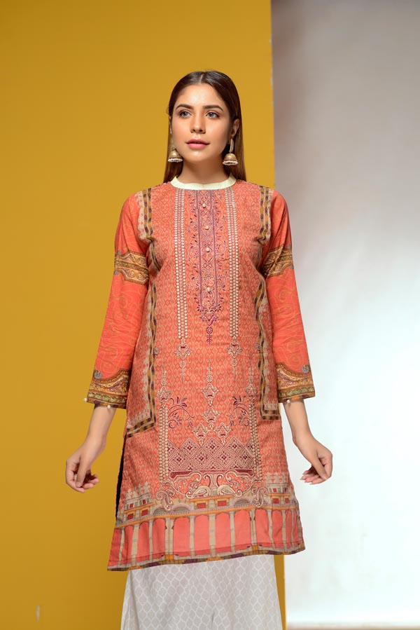 Citrine - Embroidered Lawn Stitch Shirt