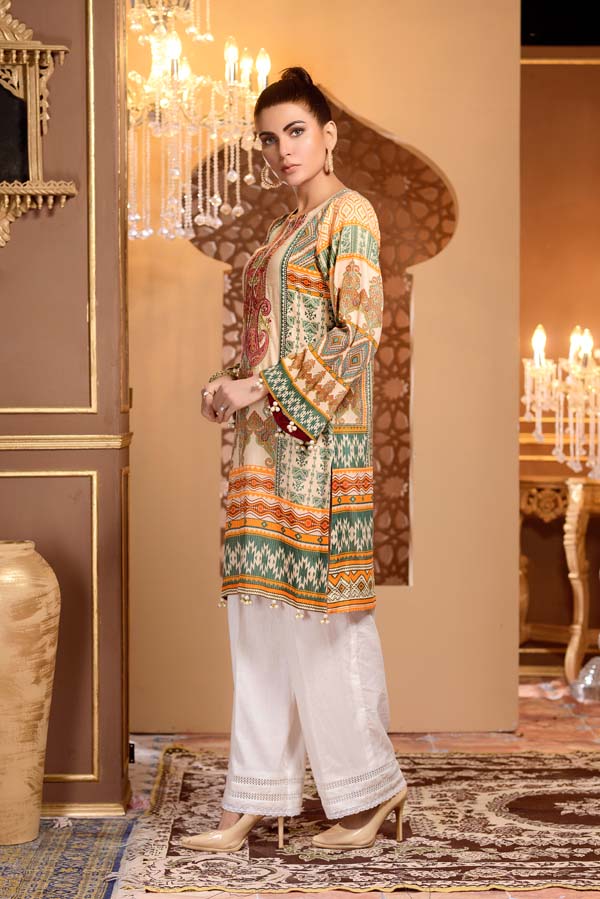 1 Piece – Embroidered Lawn