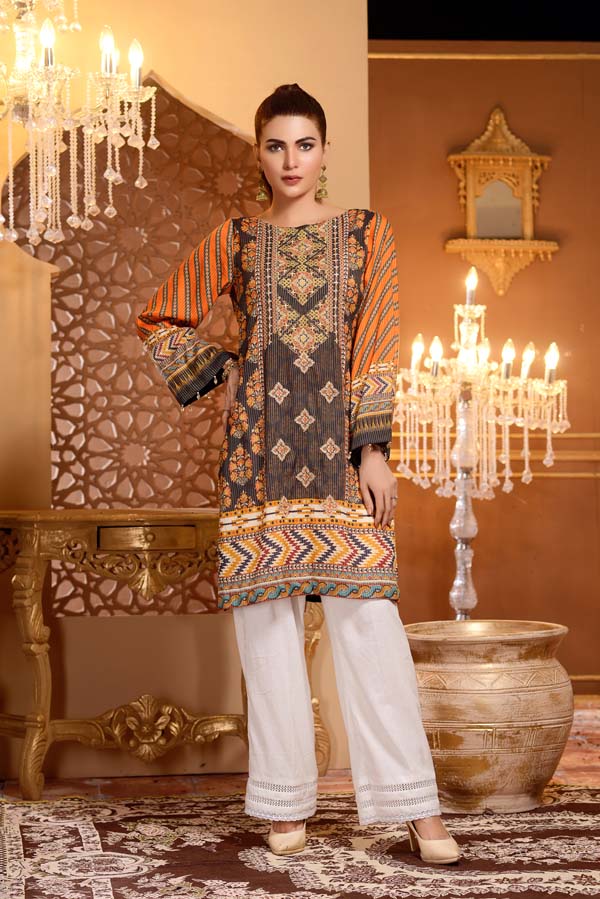 1 Piece – Embroidered Lawn
