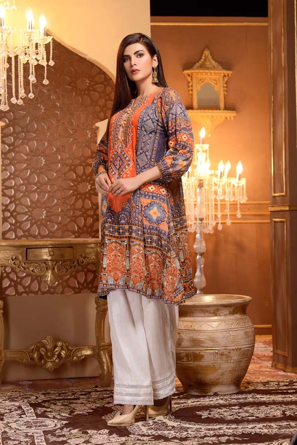 1 Piece – Embroidered Lawn