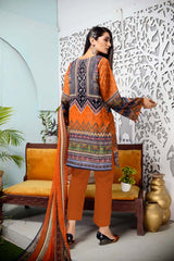 Bourbon - DIGITAL EMBROIDERED LAWN