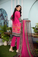 Alizarin - DIGITAL EMBROIDERED LAWN