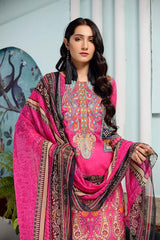 Alizarin - DIGITAL EMBROIDERED LAWN