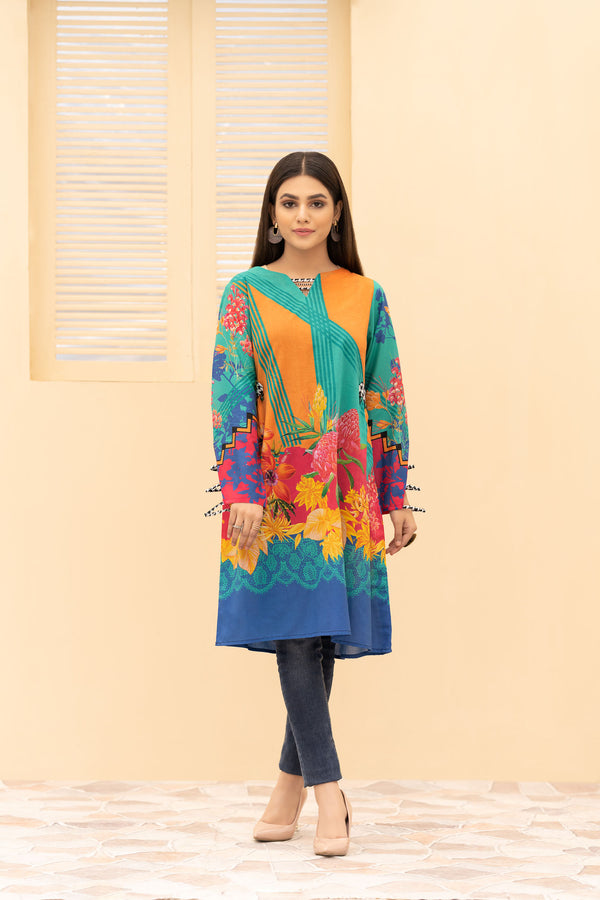 Calla - Digital Printed Stitched Lawn Kurti