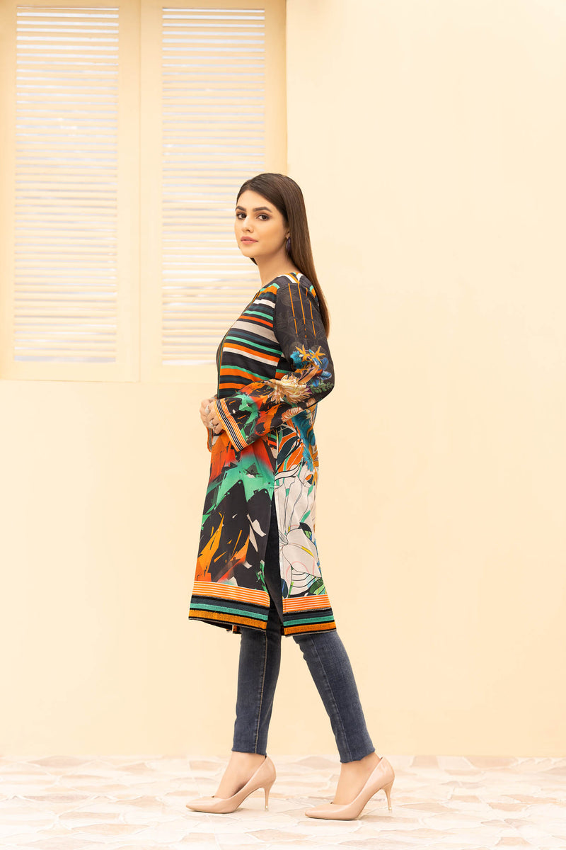 Cilka - Digital Printed Stitched Lawn Kurti