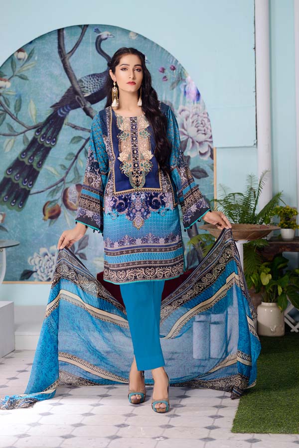 3 Piece – Embroidered Lawn