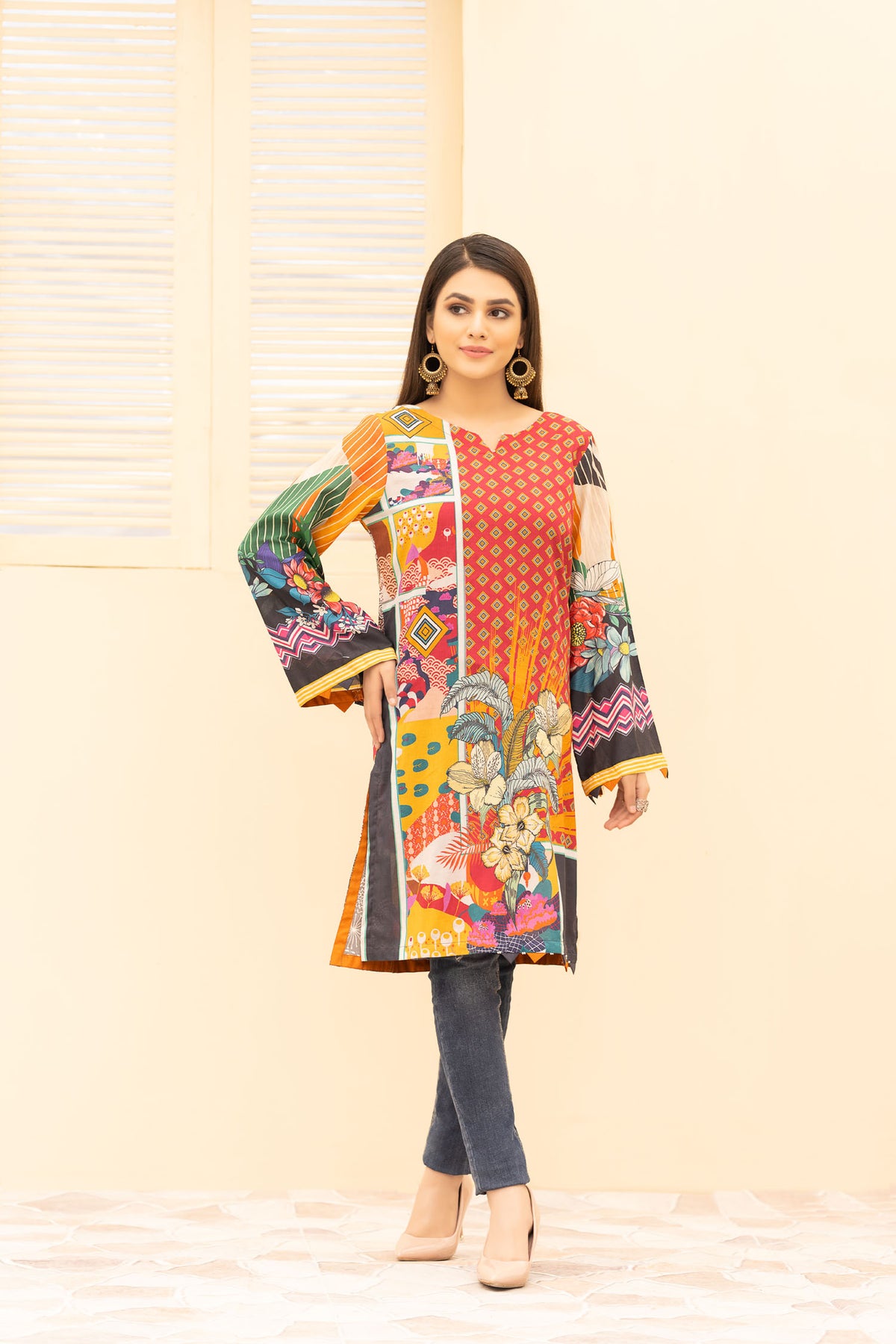 1 Piece – Printed Lawn