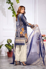 Pansy - DIGITAL PRINTED & EMBROIDERED LAWN 3PC