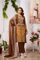 Cosmos - DIGITAL PRINTED & EMBROIDERED LAWN 3PC